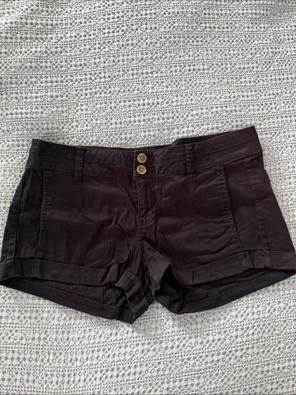 Express Black Cuffed Shorts